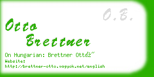 otto brettner business card